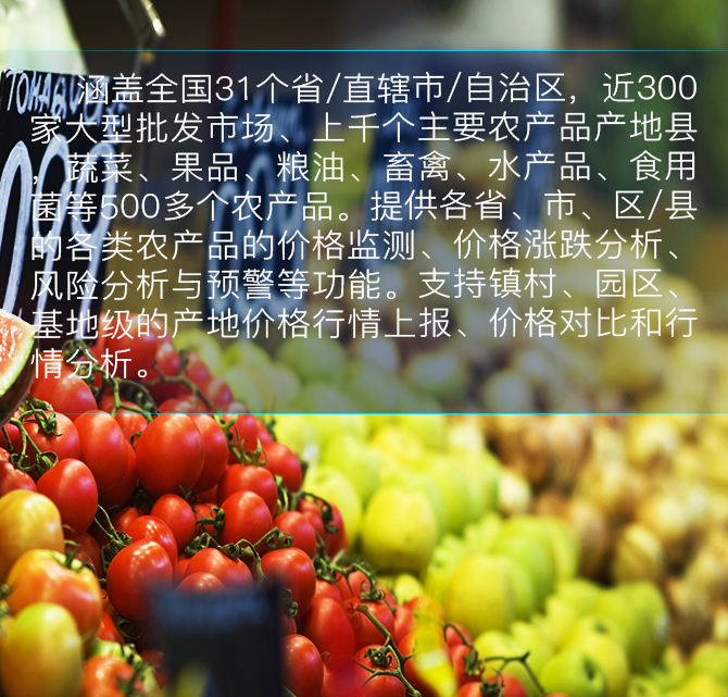 农产品价格监测大数据平台