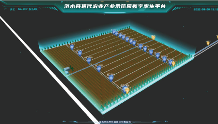 江苏省涟水县现代农业产业示范园数字孪生平台
