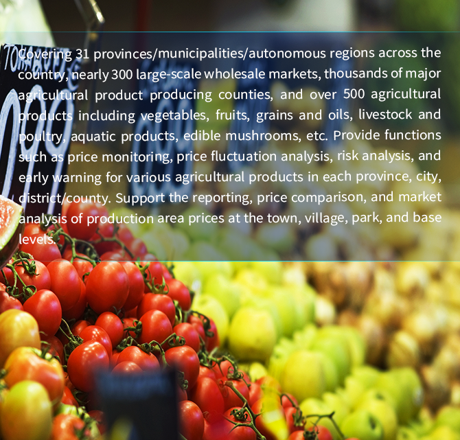 Agricultural product price monitoring big data platform