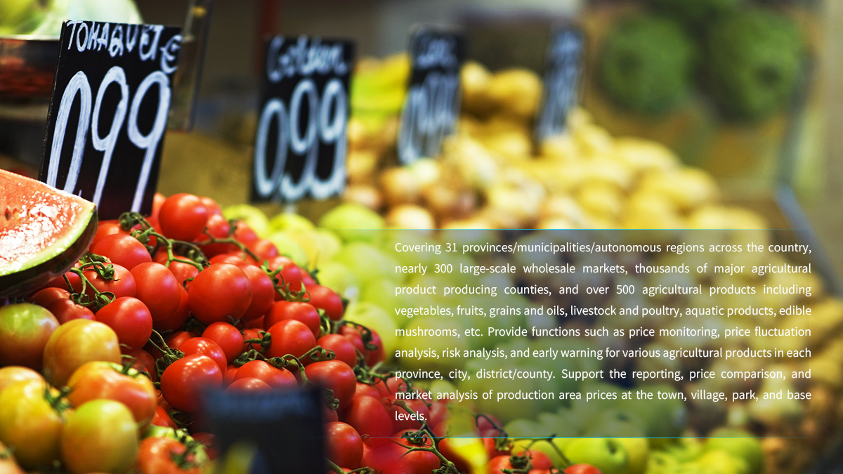 Agricultural product price monitoring big data platform