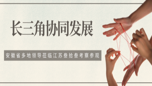 深化长三角协同发展丨安徽省多地领导莅临江苏叁拾叁考察参观