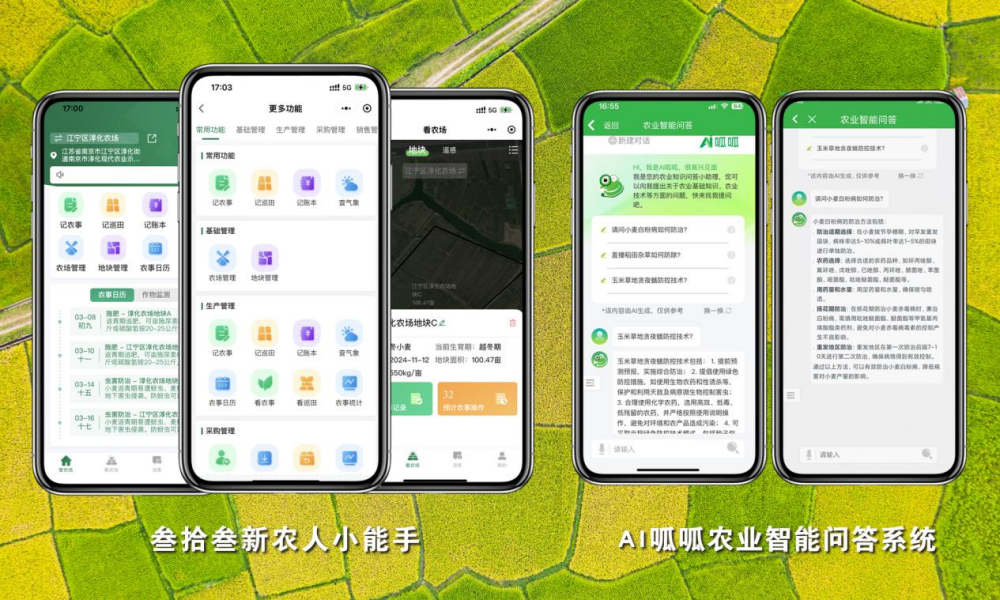 江苏叁拾叁新农人小能手、AI呱呱平台